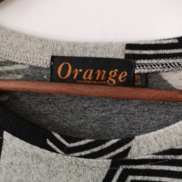 Women's Tunic Top, S-M, Black & Grey, Super-soft - Picture 2 of 6